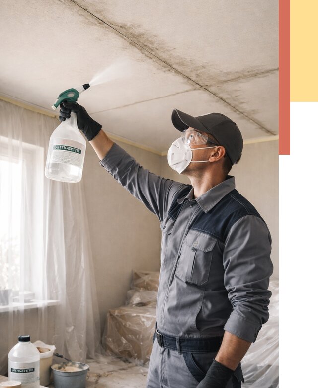 Антисептическая обработка потолка в Орехово-Зуево от 2605 руб. | ОТДЕЛОЧНИК-Рхв