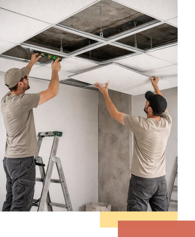 Монтаж потолка Армстронг под ключ в Орехово-Зуево