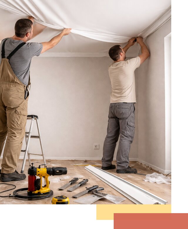 Монтаж ПВХ натяжного потолка в Орехово-Зуево качественно и быстро