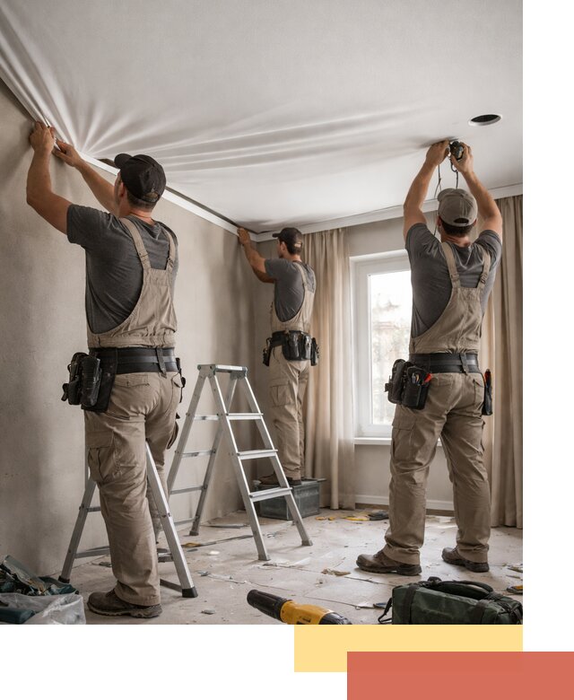 Монтаж матового натяжного потолка в Орехово-Зуево качественно и быстро