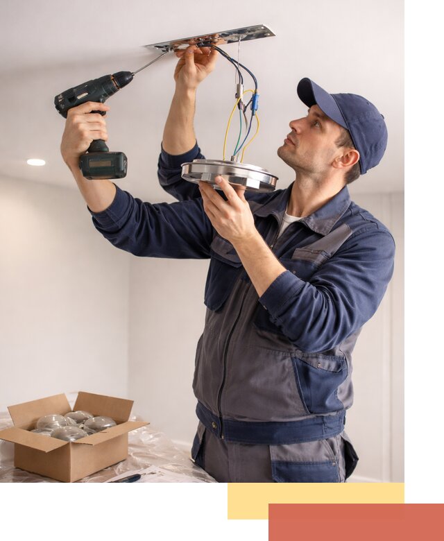 Установка люстры в натяжной потолок в Орехово-Зуево