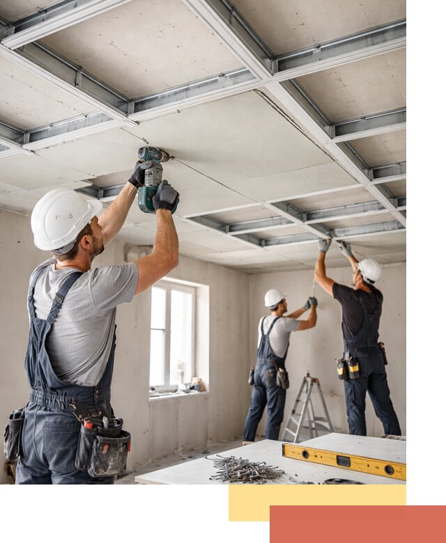 Кессонный потолок из гипсокартона под ключ в Орехово-Зуево