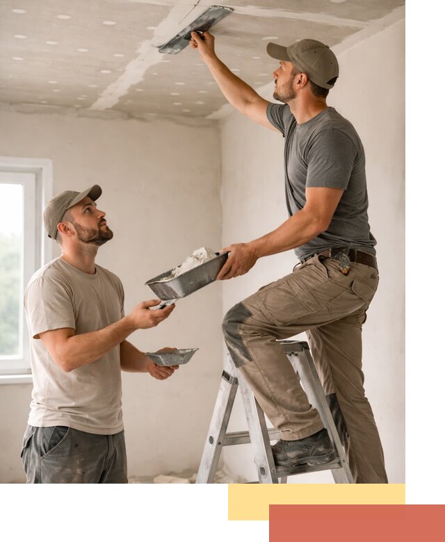 Шпаклевка потолка из гипсокартона в Орехово-Зуево качественно и быстро