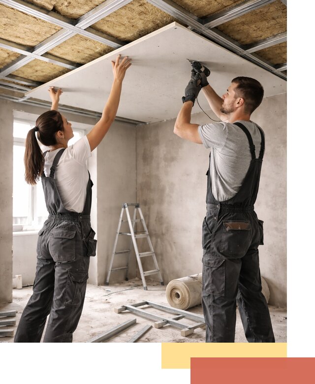 Звукоизоляция потолка из ГКЛ в Орехово-Зуево профессионально и надежно