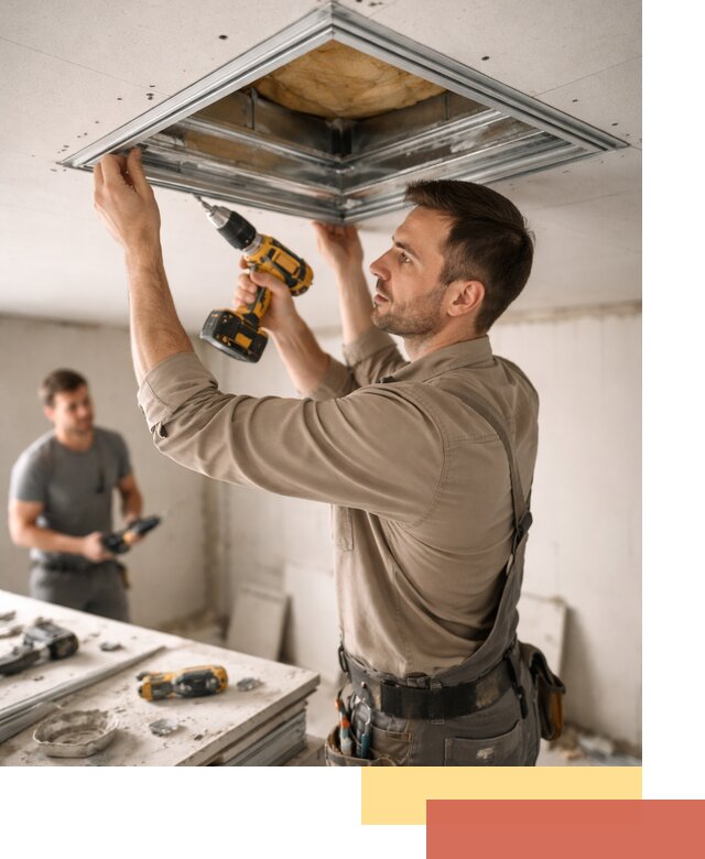 Монтаж люка в потолок из ГКЛ в Орехово-Зуево