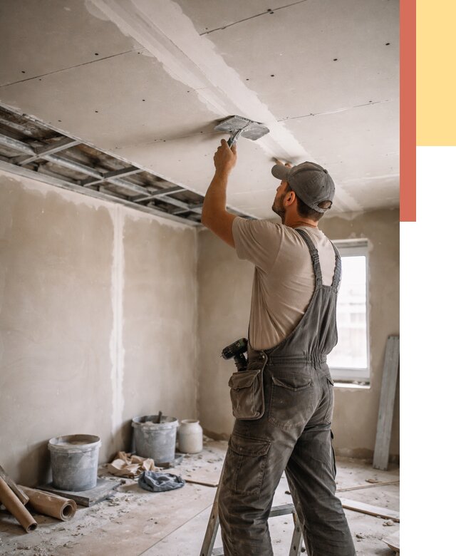 Ремонт потолка из гипсокартона в Орехово-Зуево от 677 руб./м² — быстро и недорого | ОТДЕЛОЧНИК-Рхв