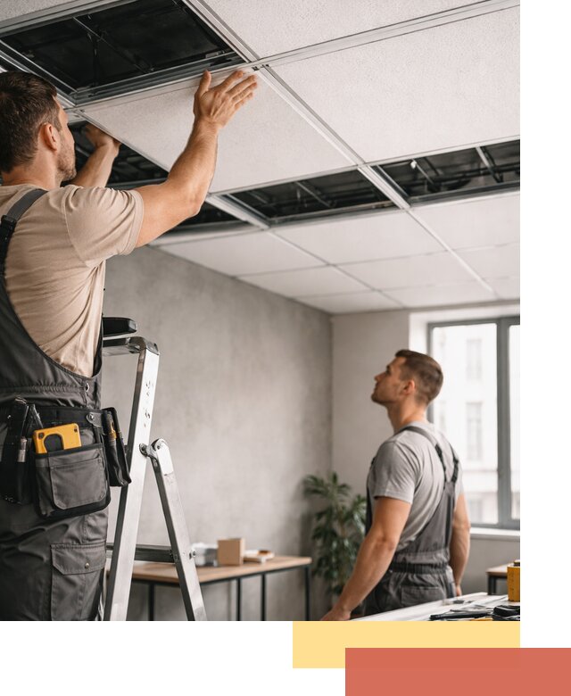 Монтаж потолочной плитки в Орехово-Зуево качественно и в срок