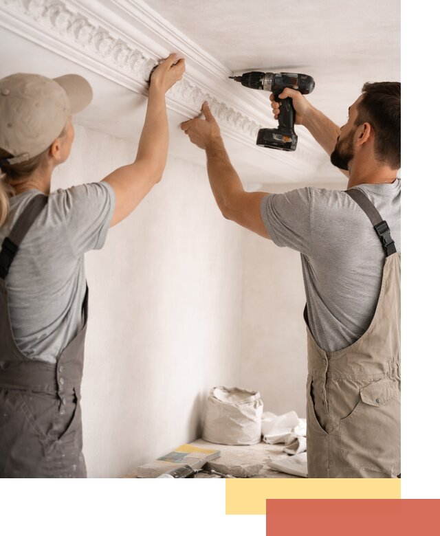 Профессиональный монтаж лепнины на потолок в Орехово-Зуево