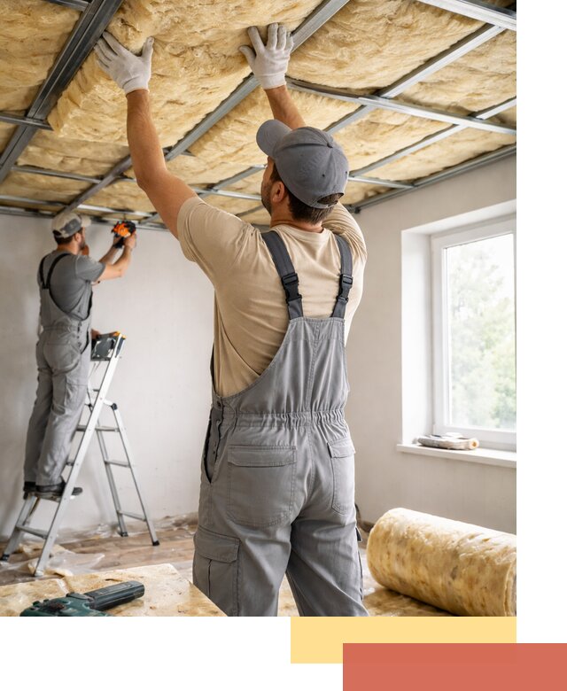 Утепление потолка под ключ в Орехово-Зуево качественно и быстро