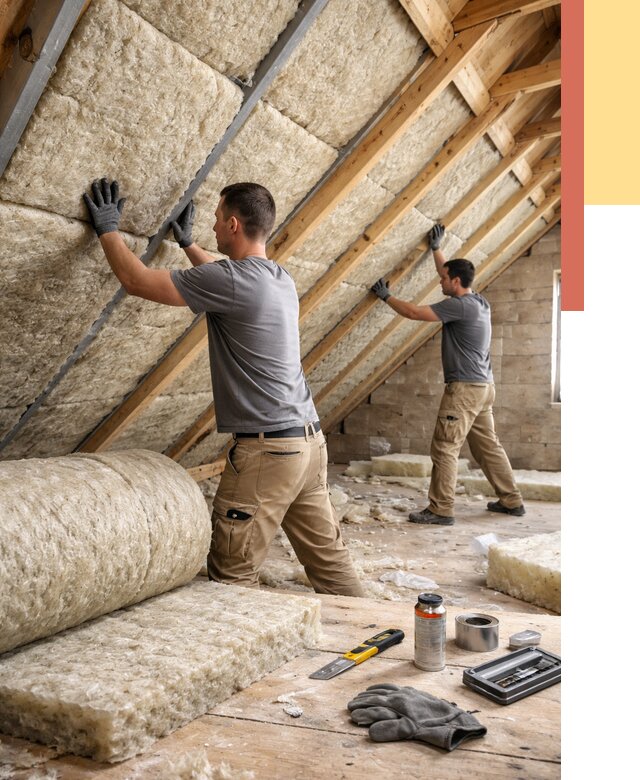 Утепление потолка минватой в Орехово-Зуево от 1511 руб. — быстро и недорого | ОТДЕЛОЧНИК-Рхв