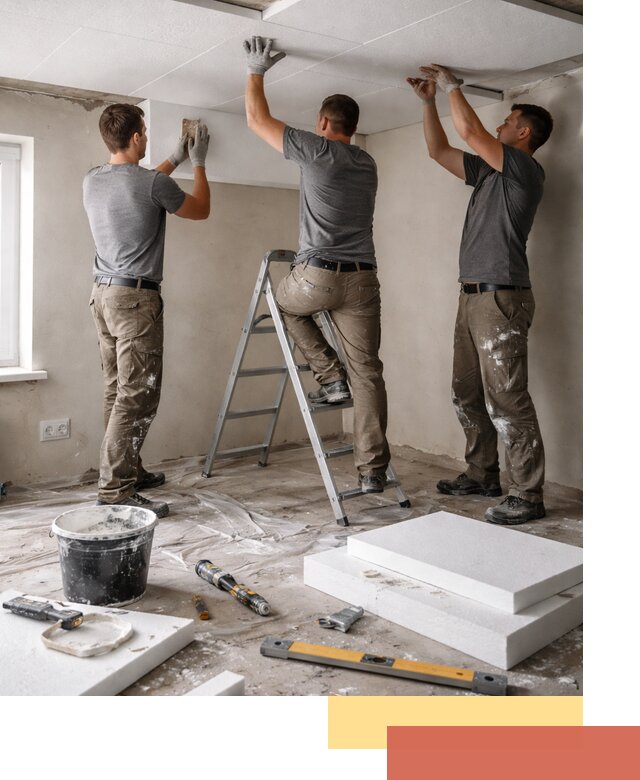 Утепление потолка пенопластом в Орехово-Зуево быстро и качественно