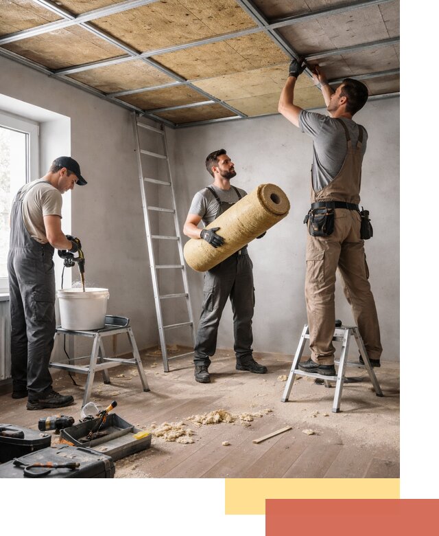 Шумоизоляция потолка в Орехово-Зуево: профессиональный монтаж и отделка