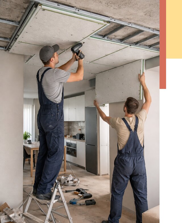 Шумоизоляция потолка панелями зипс в Орехово-Зуево от 1928 руб. под ключ | ОТДЕЛОЧНИК-Рхв